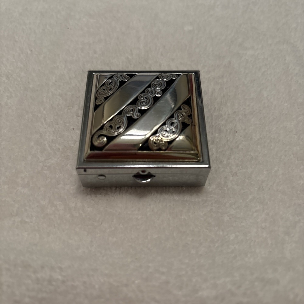 BRIGHTON FILIGREE Square Mirror Pill Case